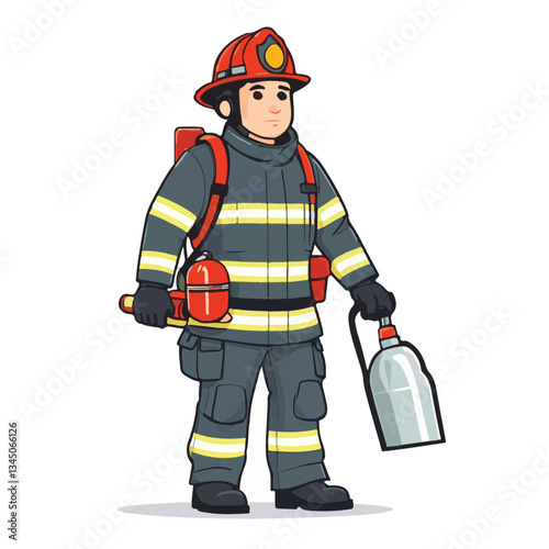 fireman, firefighter, safety, emergency, danger, man, rescue, fire, fighter, uniform, helmet, protection, background, service, red, equipment, hose, occupation, job, burn, person, work, male, hero, pr