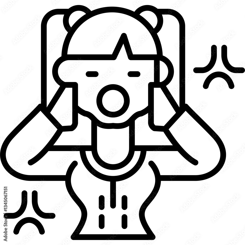 Impatient Icon Vector Element Impatient Icon Vector Element