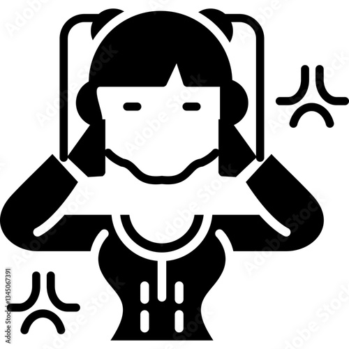 Impatient Icon Vector Element