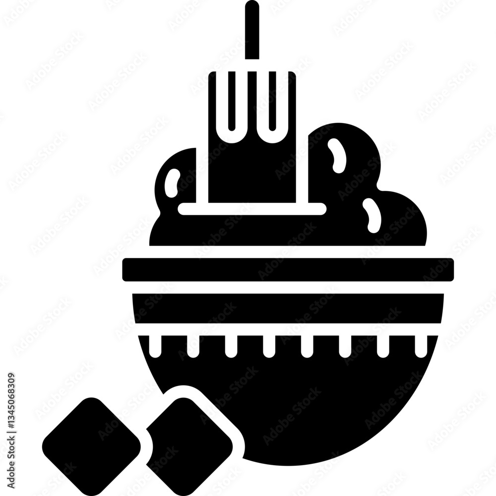 Obraz premium Ice Cream Icon Vector Element