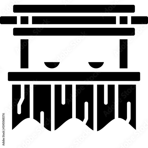 Food Stall Icon Vector Element