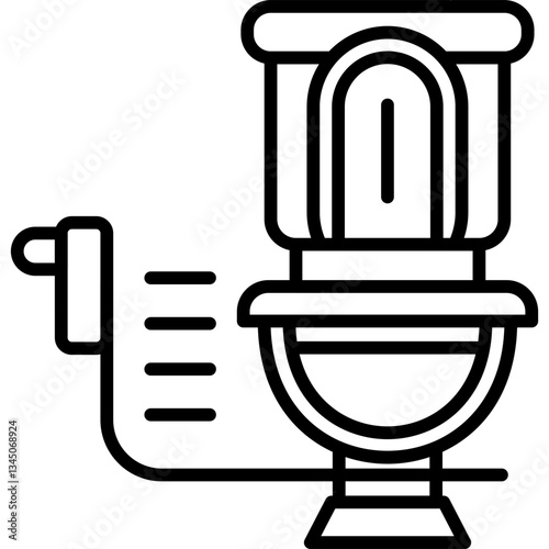 Toilet Icon Vector Element