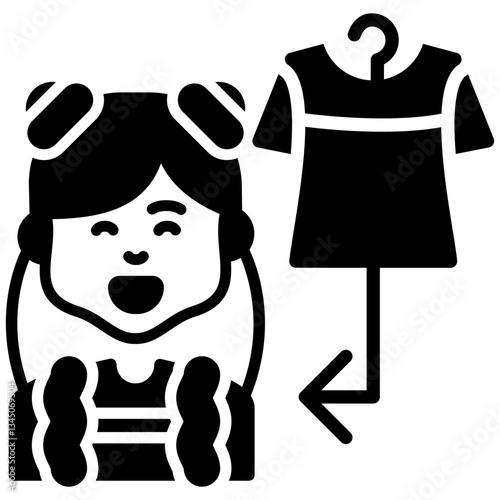 Get Dressed Icon Vector Element