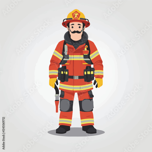 fireman, firefighter, safety, emergency, danger, man, rescue, fire, fighter, uniform, helmet, protection, background, service, red, equipment, hose, occupation, job, burn, person, work, male, hero, pr