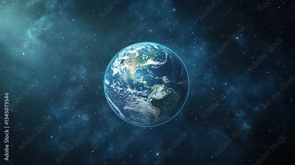 Captivating View of Planet Earth on Earth Day Conceptual Image Captivating View of Planet Earth on Earth Day Conceptual Image