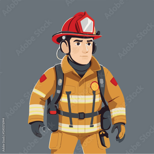 fireman, firefighter, safety, emergency, danger, man, rescue, fire, fighter, uniform, helmet, protection, background, service, red, equipment, hose, occupation, job, burn, person, work, male, hero, pr