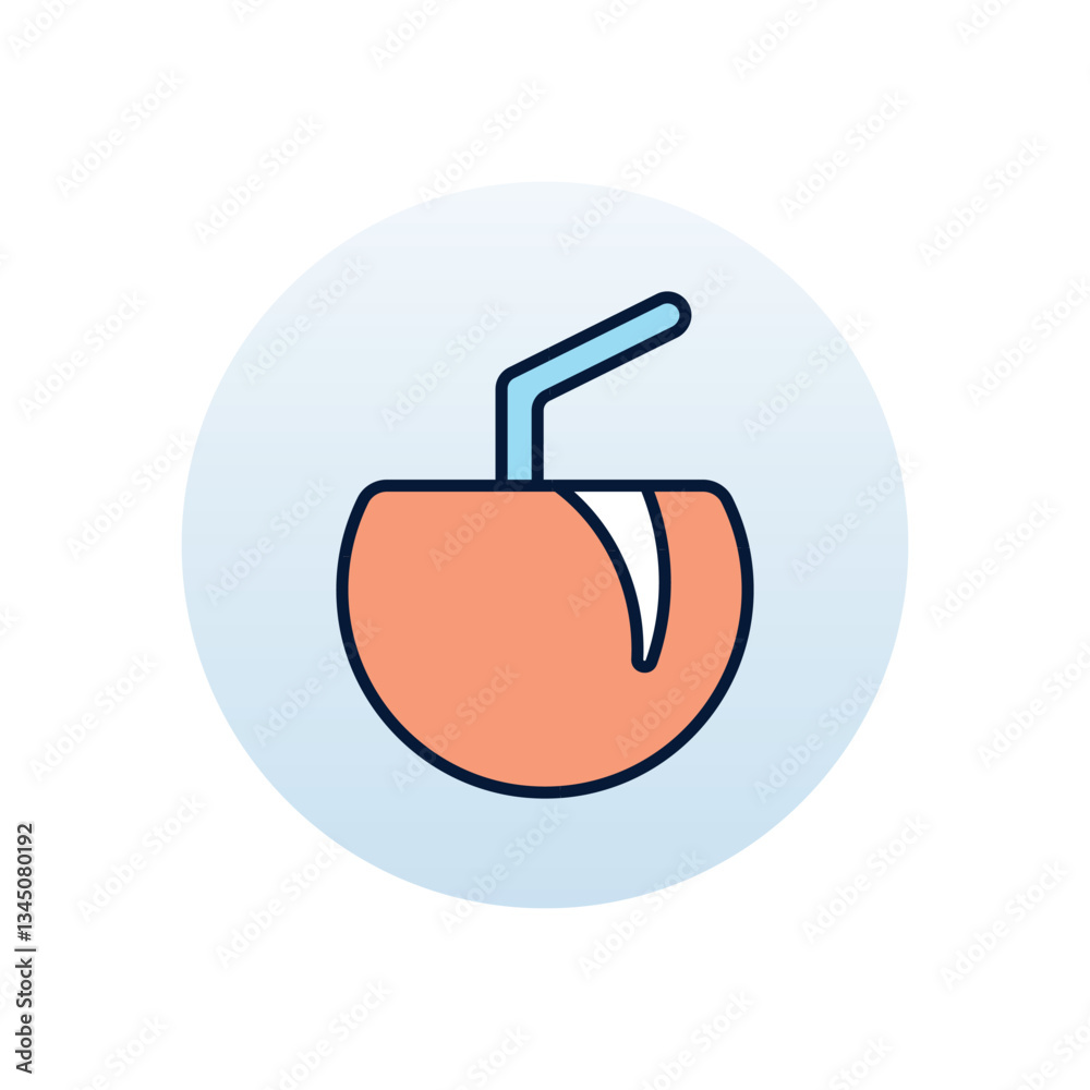 Coconut Vector icon Coconut Vector icon