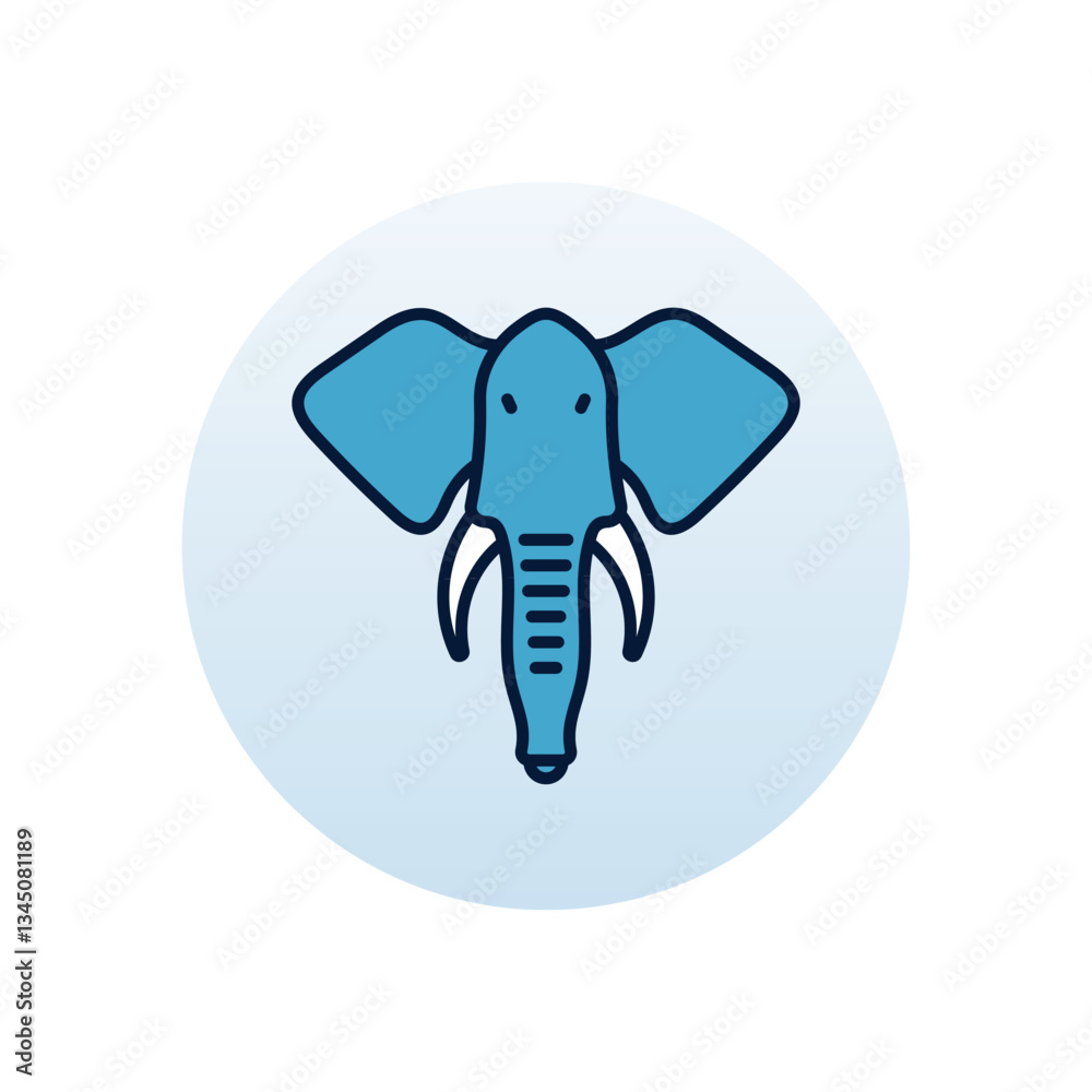 Fototapeta premium Elephant Vector icon