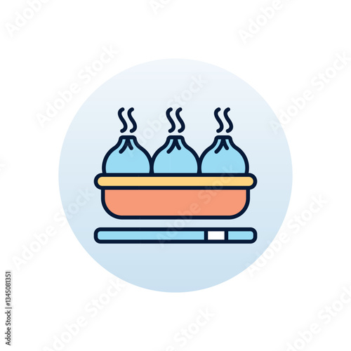 Dumpling Vector icon