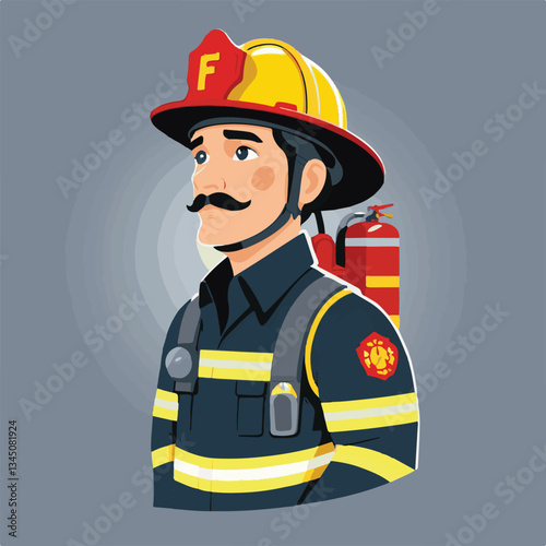 fireman, firefighter, safety, emergency, danger, man, rescue, fire, fighter, uniform, helmet, protection, background, service, red, equipment, hose, occupation, job, burn, person, work, male, hero, pr