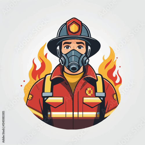 fireman, firefighter, safety, emergency, danger, man, rescue, fire, fighter, uniform, helmet, protection, background, service, red, equipment, hose, occupation, job, burn, person, work, male, hero, pr