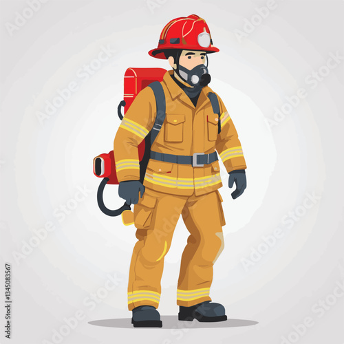 fireman, firefighter, safety, emergency, danger, man, rescue, fire, fighter, uniform, helmet, protection, background, service, red, equipment, hose, occupation, job, burn, person, work, male, hero, pr
