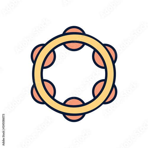 Tambourine Vector icon