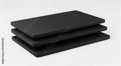 Black Foam Sheets Texture Background Craft