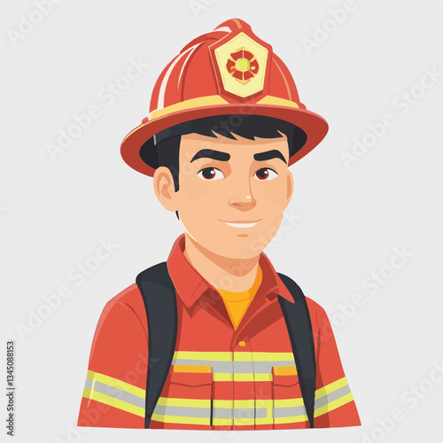 fireman, firefighter, safety, emergency, danger, man, rescue, fire, fighter, uniform, helmet, protection, background, service, red, equipment, hose, occupation, job, burn, person, work, male, hero, pr