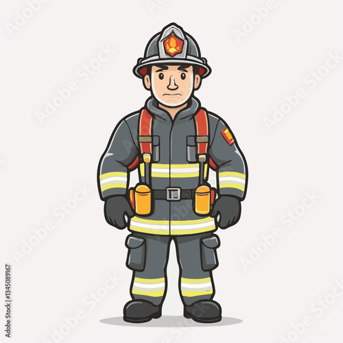 fireman, firefighter, safety, emergency, danger, man, rescue, fire, fighter, uniform, helmet, protection, background, service, red, equipment, hose, occupation, job, burn, person, work, male, hero, pr
