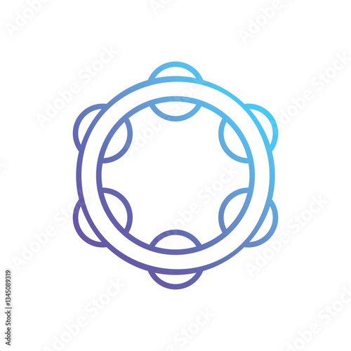 Tambourine Vector icon