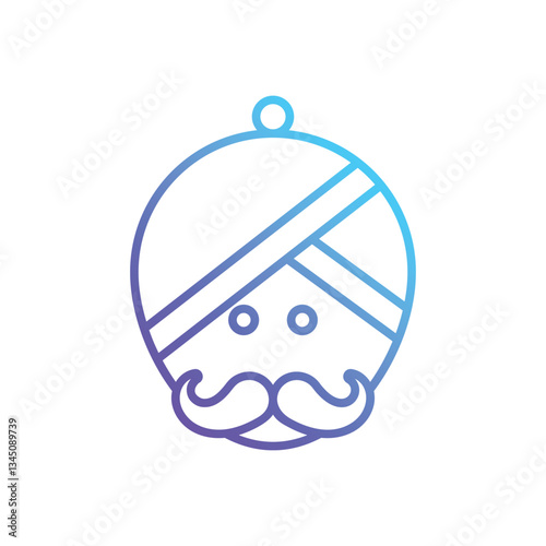 Turban  Vector icon