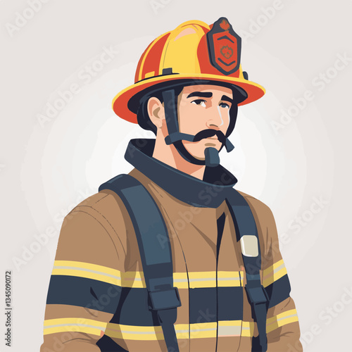 fireman, firefighter, safety, emergency, danger, man, rescue, fire, fighter, uniform, helmet, protection, background, service, red, equipment, hose, occupation, job, burn, person, work, male, hero, pr