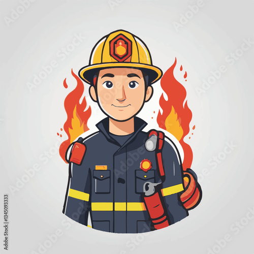 fireman, firefighter, safety, emergency, danger, man, rescue, fire, fighter, uniform, helmet, protection, background, service, red, equipment, hose, occupation, job, burn, person, work, male, hero, pr