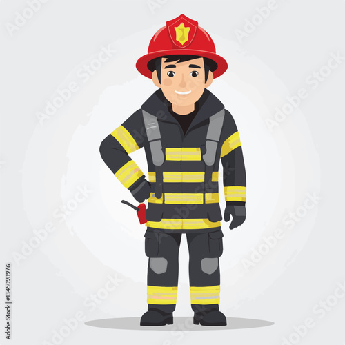 fireman, firefighter, safety, emergency, danger, man, rescue, fire, fighter, uniform, helmet, protection, background, service, red, equipment, hose, occupation, job, burn, person, work, male, hero, pr