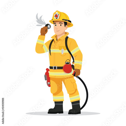 fireman, firefighter, safety, emergency, danger, man, rescue, fire, fighter, uniform, helmet, protection, background, service, red, equipment, hose, occupation, job, burn, person, work, male, hero, pr