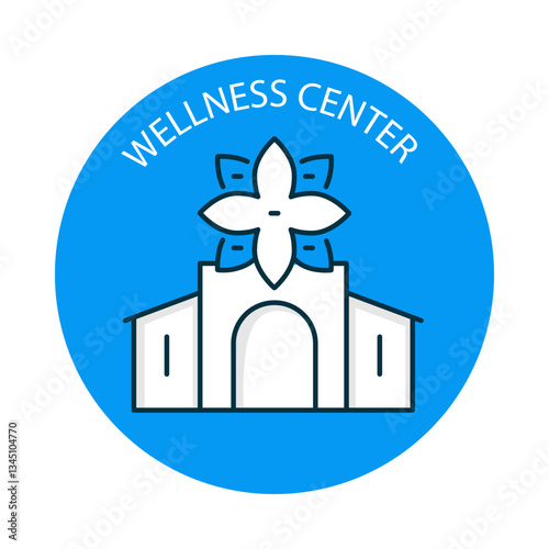 Wellness Center – Spa and Relaxation Services for Guests with Editable Stroke