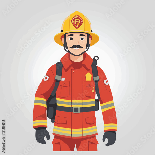fireman, firefighter, safety, emergency, danger, man, rescue, fire, fighter, uniform, helmet, protection, background, service, red, equipment, hose, occupation, job, burn, person, work, male, hero, pr