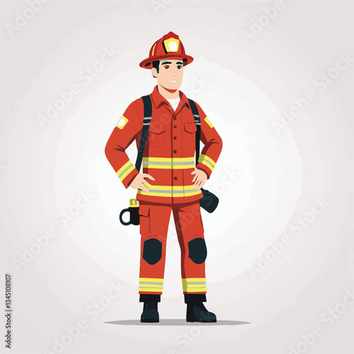 fireman, firefighter, safety, emergency, danger, man, rescue, fire, fighter, uniform, helmet, protection, background, service, red, equipment, hose, occupation, job, burn, person, work, male, hero, pr