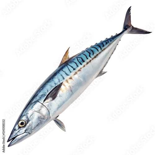 Fresh King Mackerel Fish Stock Photo