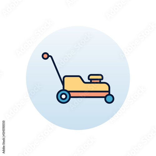Lawn mover Vector icon