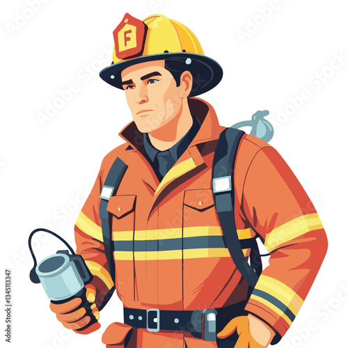 fireman, firefighter, safety, emergency, danger, rescue, fire, man, fighter, uniform, helmet, equipment, red, service, protection, background, hose, work, occupation, job, burn, person, hero, professi