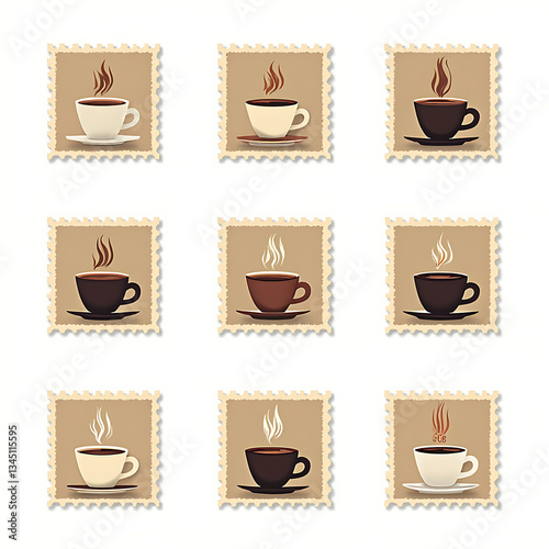 vintage coffee stamp collection