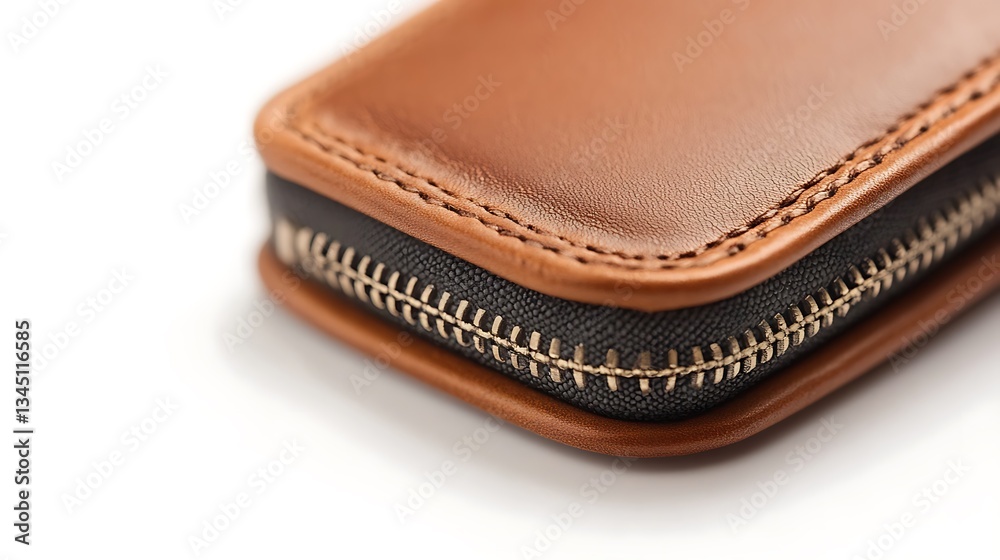 Brown leather wallet isolated on white background. Clipping path included. Brown leather wallet isolated on white background. Clipping path included.