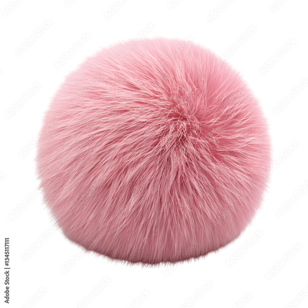 Pink Fur Pom Pom Fluffy Texture Pink Fur Pom Pom Fluffy Texture