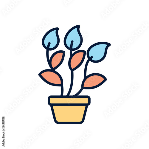Peace lily Vector icon