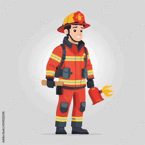 fireman, firefighter, safety, emergency, danger, rescue, fire, man, fighter, uniform, helmet, equipment, red, service, protection, background, hose, work, occupation, job, burn, person, hero, professi