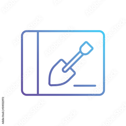 Gardening book Vector icon