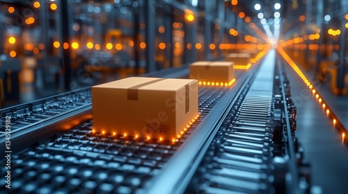 Efficient supply chain management system in operation at a modern logistics facility