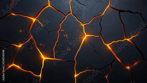 Abstract geometric background. Explosion power design with crushing surface. 3d illustration. 
