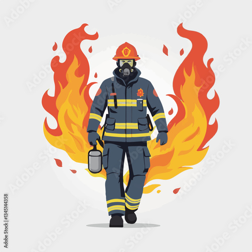 fireman, firefighter, safety, emergency, danger, rescue, fire, man, fighter, uniform, helmet, equipment, red, service, protection, background, hose, work, occupation, job, burn, person, hero, professi