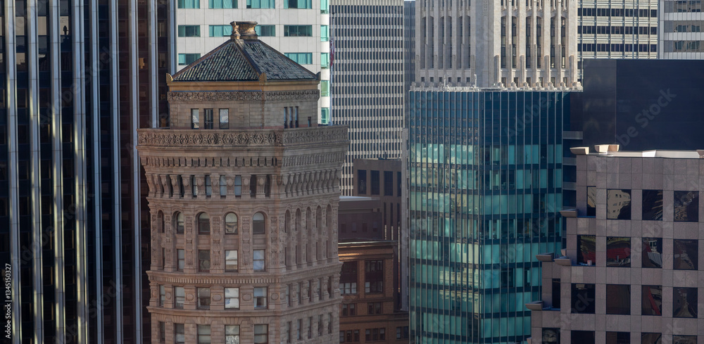 A striking blend of San Francisco's historic and modern skyline architecture