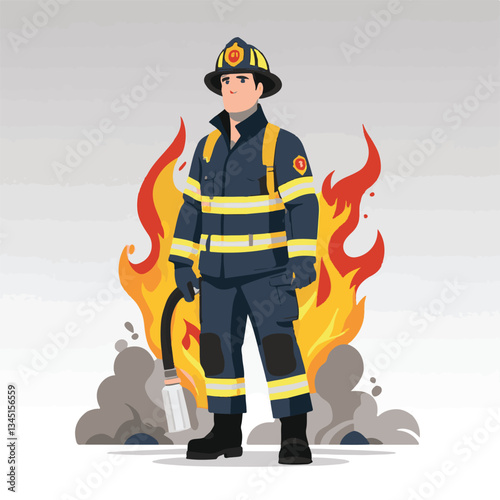 fireman, firefighter, safety, emergency, danger, rescue, fire, man, fighter, uniform, helmet, equipment, red, service, protection, background, hose, work, occupation, job, burn, person, hero, professi