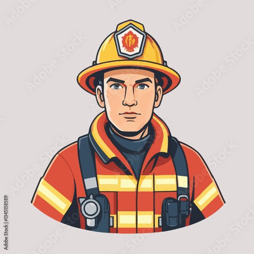 fireman, firefighter, safety, emergency, danger, rescue, fire, man, fighter, uniform, helmet, equipment, red, service, protection, background, hose, work, occupation, job, burn, person, hero, professi