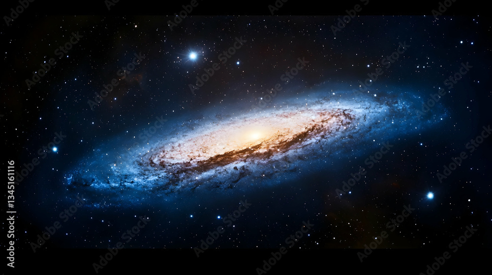 Obraz premium Spiral Galaxy In Deep Space