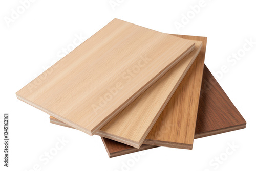 Stack of Wood Veneer Sheets, Various Colors and Textures