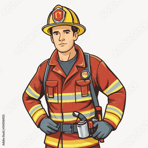 fireman, firefighter, safety, emergency, danger, rescue, fire, man, fighter, uniform, helmet, equipment, red, service, protection, background, hose, work, occupation, job, burn, person, hero, professi