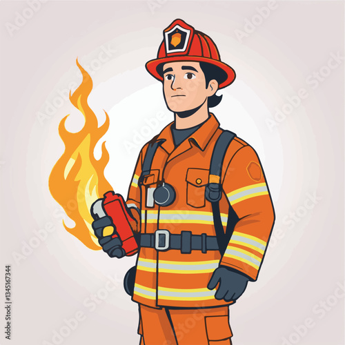 fireman, firefighter, safety, emergency, danger, rescue, fire, man, fighter, uniform, helmet, equipment, red, service, protection, background, hose, work, occupation, job, burn, person, hero, professi