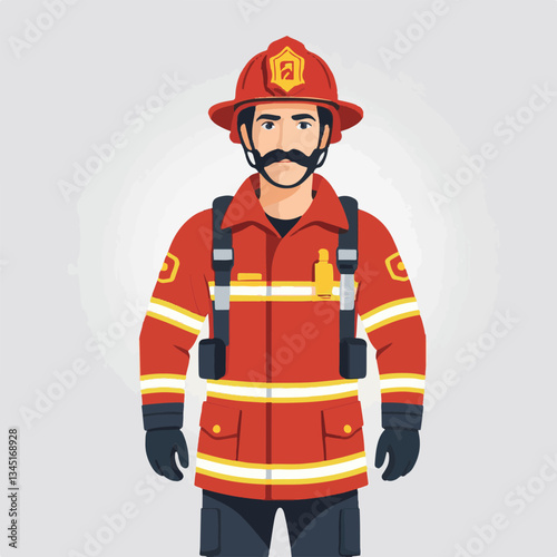 fireman, firefighter, safety, emergency, danger, rescue, fire, man, fighter, uniform, helmet, equipment, red, service, protection, background, hose, work, occupation, job, burn, person, hero, professi
