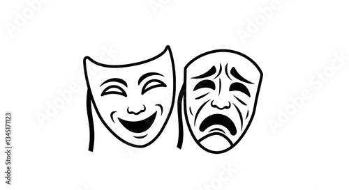 Comedy Tragedy Masks Design